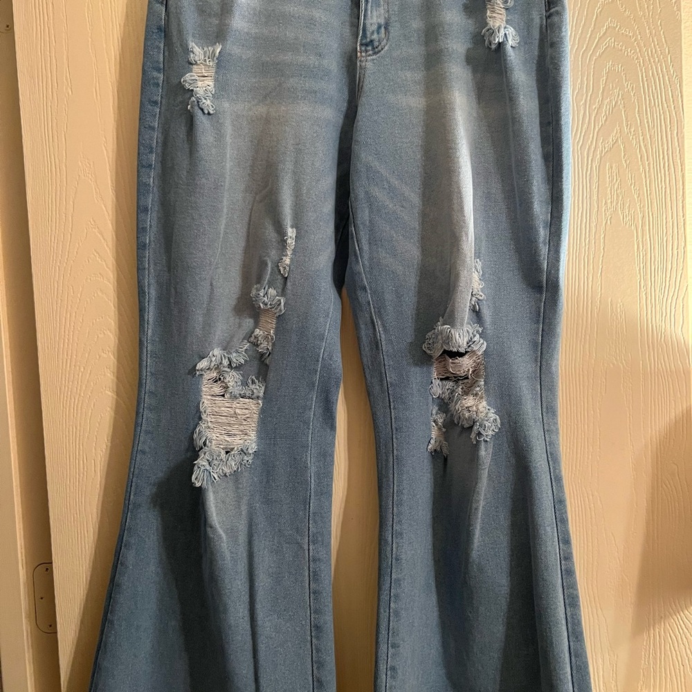 Flare/Wide Blue Jeans